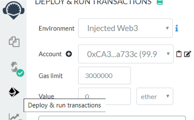 Deploy and run transactions